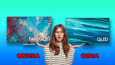 مقایسه تلویزیون سامسونگ Q80A و QN85A