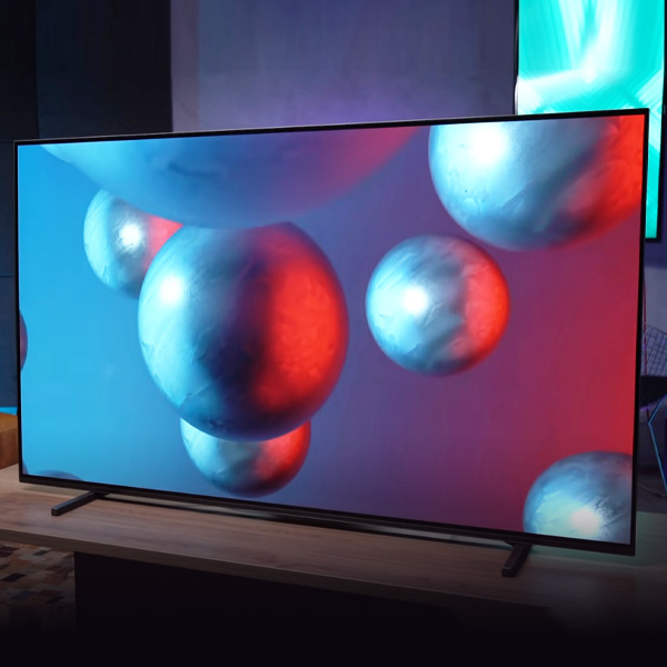 تلویزیون OLED سونی A80J با بک گراند زیبا