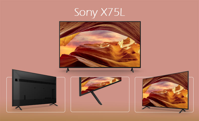 طراحی تلویزیون سونی X75L